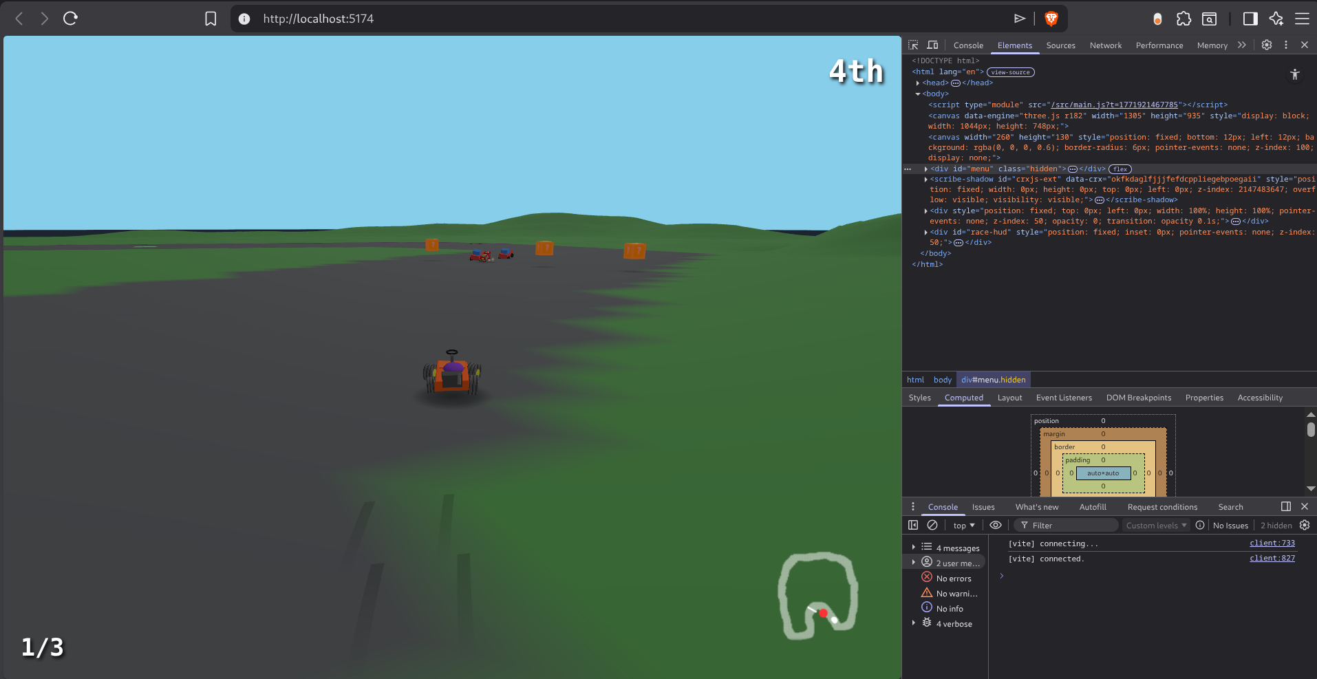 Item boxes floating on the track