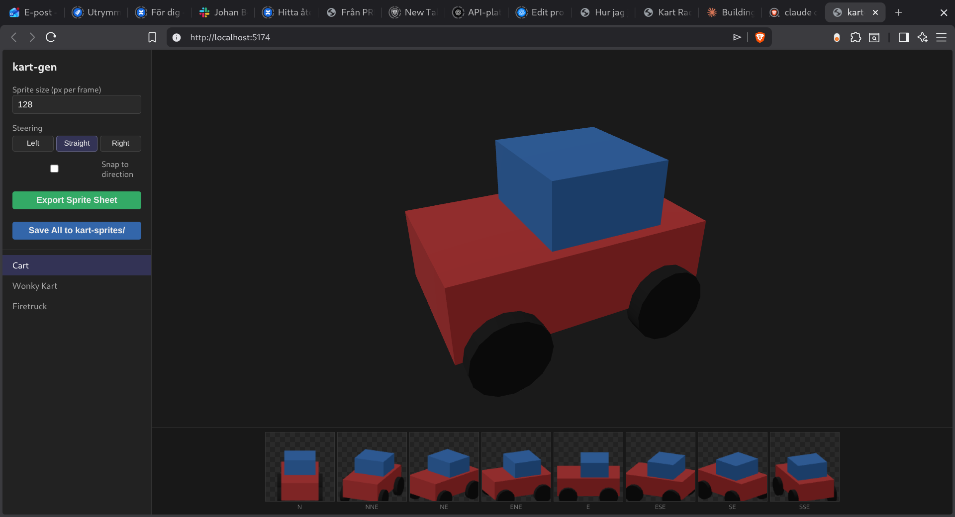 kart-gen sprite generator tool